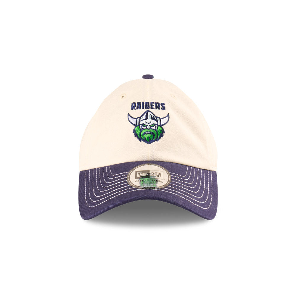 Canberra Raiders Hat - 2025 NRL 2Tone Chrome Contrast Casual Classic Strapback Cap - New Era